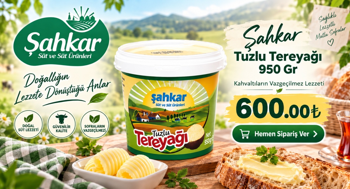 Şahkar Tuzlu Tereyağı